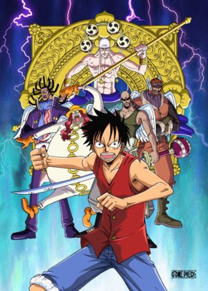 One Piece: God's Army - Anime Art Print - Premium Wooden Framed Poster. Ready to Hang.