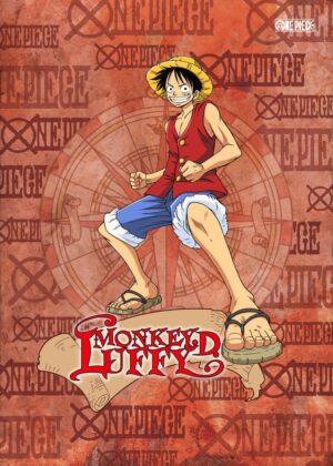 Monkey D. Luffy Anime Artwork - Premium Wooden Framed Poster. Ready to Hang.