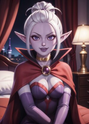 Dr. Arinsu: Elegant Dragon Ball Fan Art Print - Premium Wooden Framed Poster. Ready to Hang.