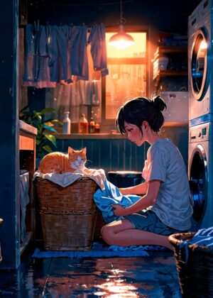 The Scent of Him: Anime Art Print - Premium Wooden Framed Poster. Ready to Hang.
