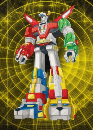 Voltron № 1: Legendary Defender Artwork Print - Premium Wooden Framed Poster. Ready to Hang.