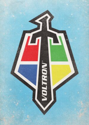 Voltron Force Logo Art Print - Premium Wooden Framed Poster. Ready to Hang.