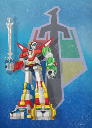 Voltron No. 6: Legendary Defender Art Print - Premium Wooden Framed Poster. Ready to Hang.