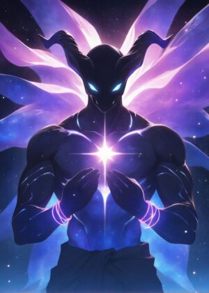 Alien Z: Celestial Being Art Print - Premium Wooden Framed Poster. Ready to Hang.
