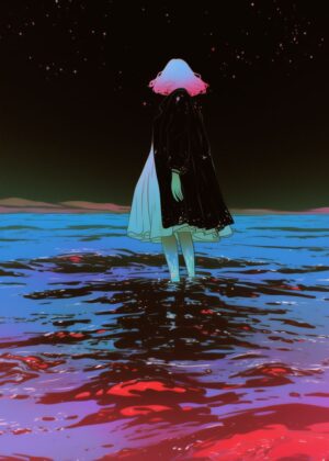 Moonlight pt. 2: A Surreal Nocturne - Premium Wooden Framed Poster. Ready to Hang.