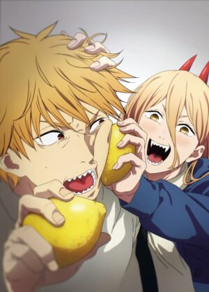Lemon Devils Anime Art Print - Premium Wooden Framed Poster. Ready to Hang.