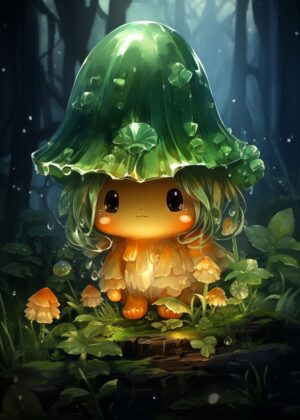 Enchanted Forest Fairy - Premium Wooden Framed Poster. Ready to Hang.