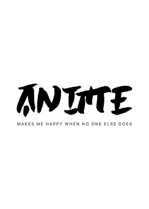Anime Quote: Solitude's Joy - Premium Wooden Framed Poster. Ready to Hang.