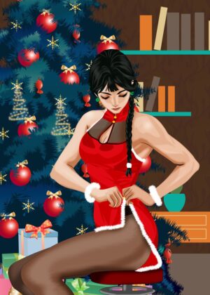 Christmas Cheer: A Festive Art Print - Premium Wooden Framed Poster. Ready to Hang.