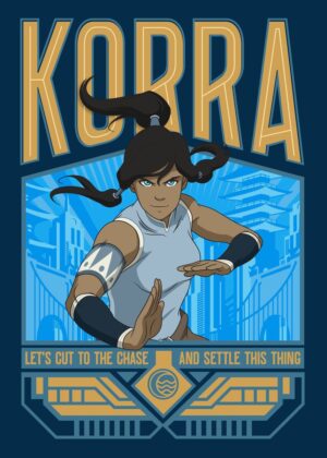 Korra: Let's Cut to the Chase Art Print - Premium Wooden Framed Poster. Ready to Hang.