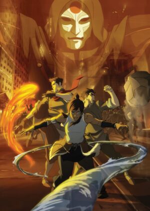 Legend of Korra: City Showdown Artwork - Premium Wooden Framed Poster. Ready to Hang.